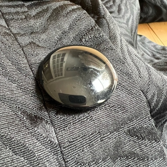 Michael Michael Kors black animal print 3/4 sleeve large button jacket small - Picture 6 of 9